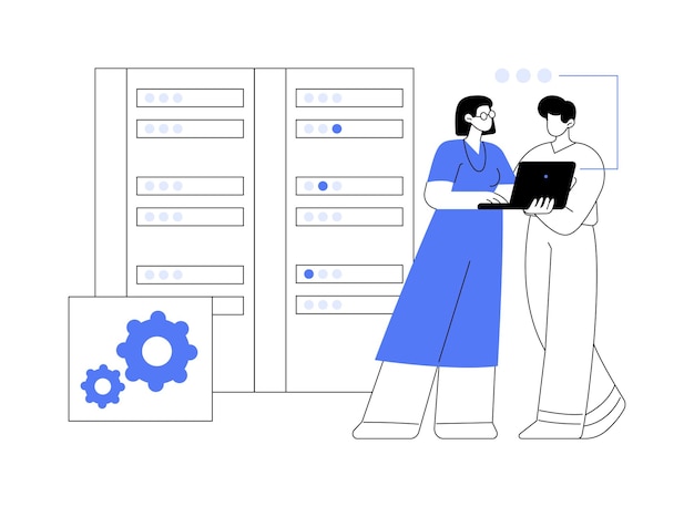 Big data isolated cartoon vector illustrations