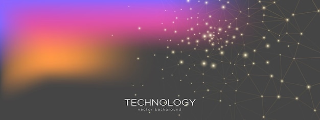 Big data network connection background