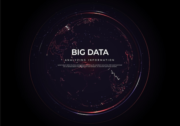 Big data of future technologies, computer generated abstract
