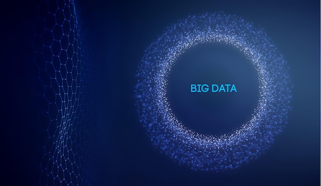 Big data technology background. Binary code algorithms deep learning. Virtual reality analysis. Data science learning machine. Artificial intelligence data research and automation.
