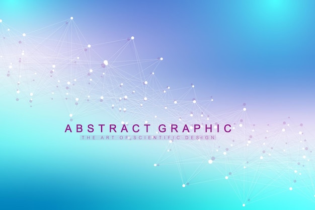 Big data visualization abstract background communication perspective