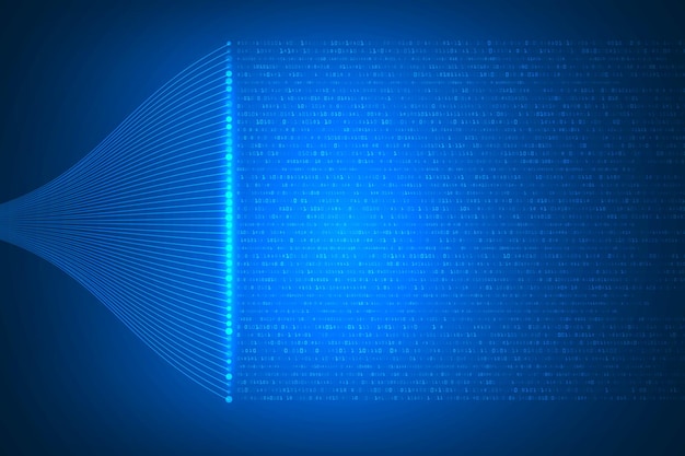 Big data visualization futuristic abstract background. Technology innovation backdrop.