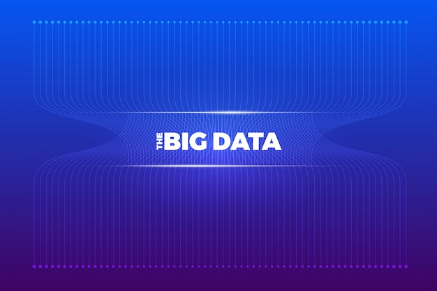 Big datan visualisointi. Visuaalisen datan kompleksisuuden analyysi. Konsepti infografiikka. Informaatiolinjan graafinen esitys. Abstrakti datakaavio. Kuvitus