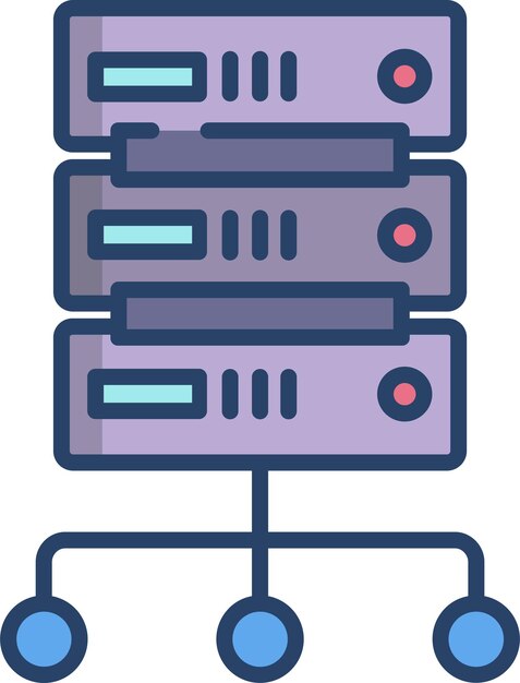 big datasolid linear color vector illustration