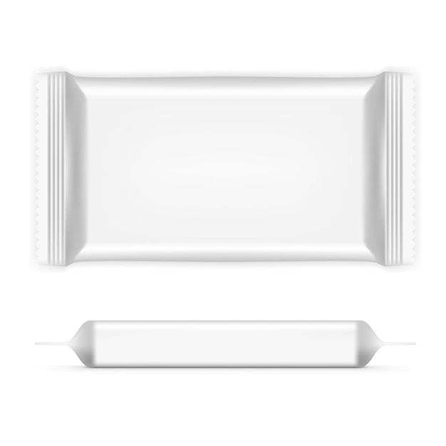 Big Rectangular Flow Pack With Shadows Front And Side View