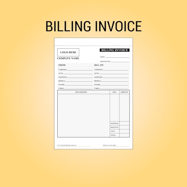 billing invoice books multiple colors a5 size ready for print template