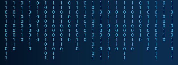 Binary code background. Vector Illustration