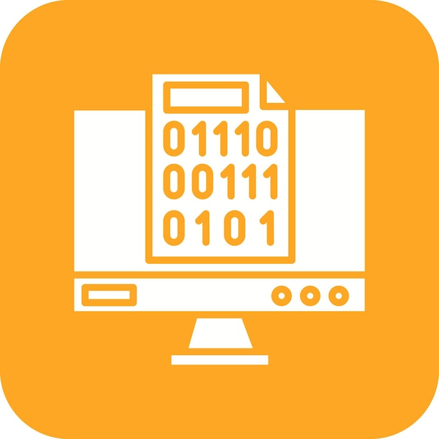 Binary Code vector icon Can be used for Coding and Development iconset