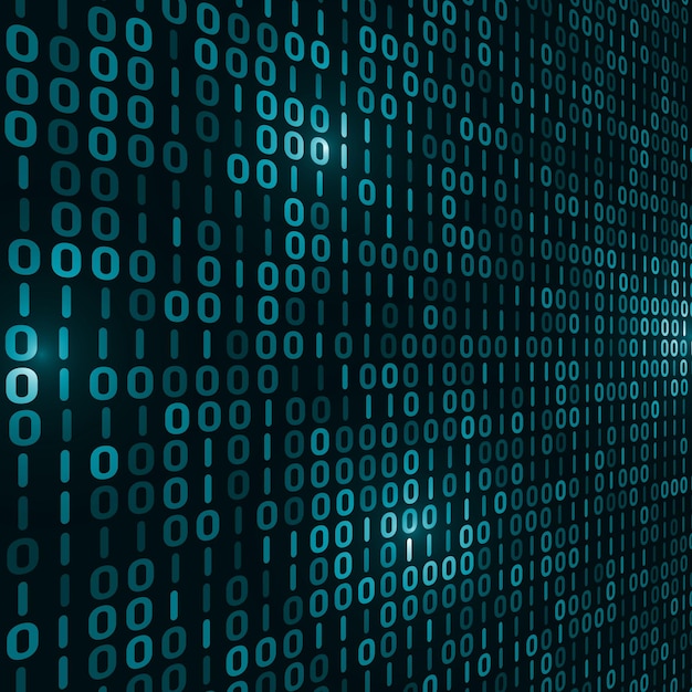 binary computer code background abstract illustration