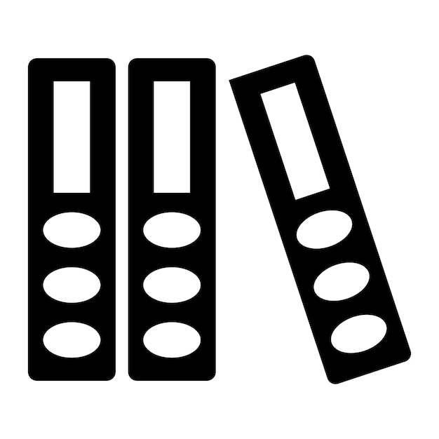 Binders Folder icon vector image Can be used for Documents And Files