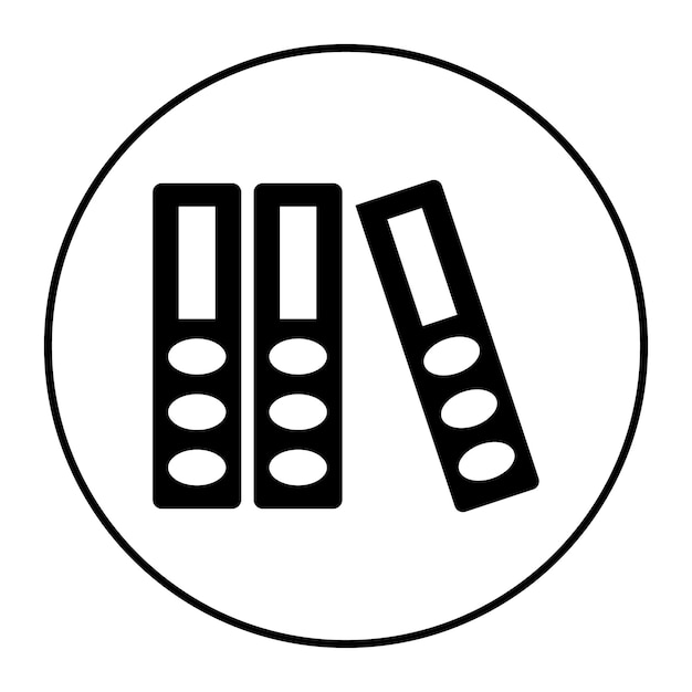 Binders Folder icon vector image Can be used for Documents And Files