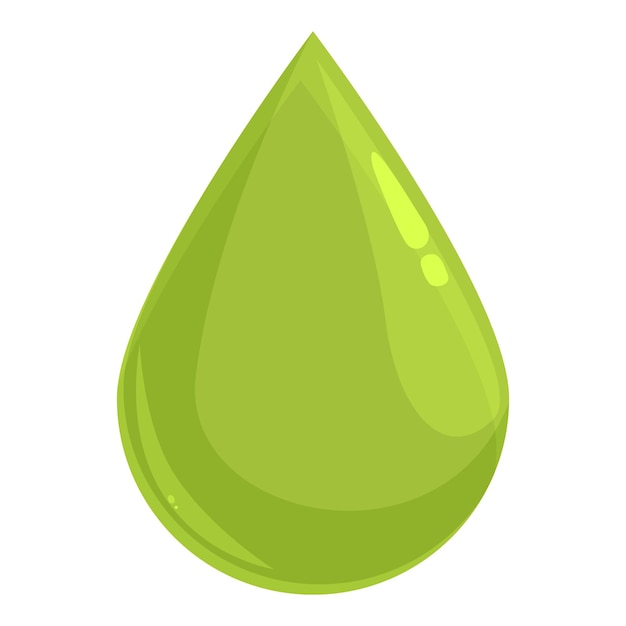 Biogas drop eco icon cartoon vector Bio plant fuel