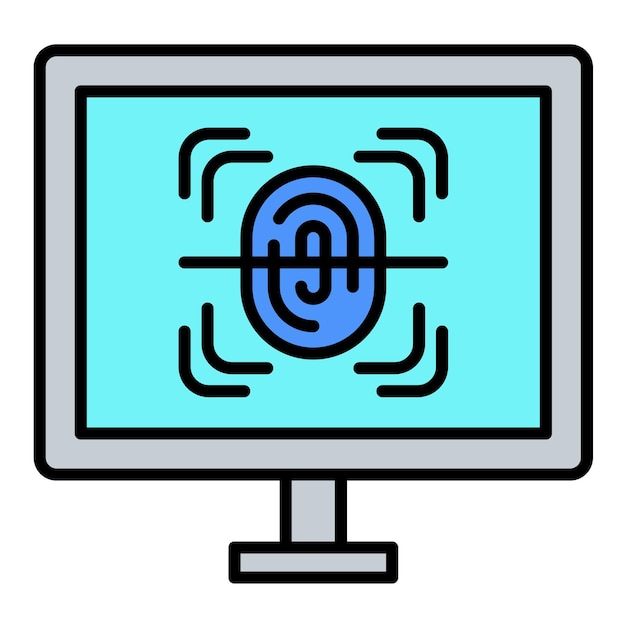 Biometrics Flat Illustration
