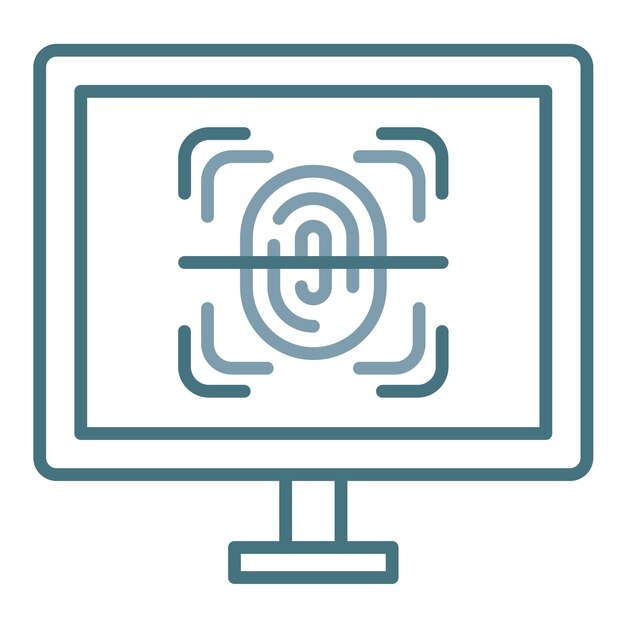 Biometrics Flat Illustration