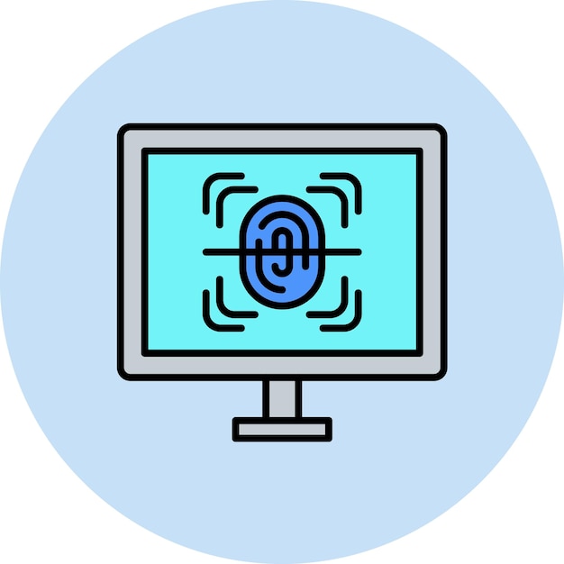 Biometrics Flat Illustration