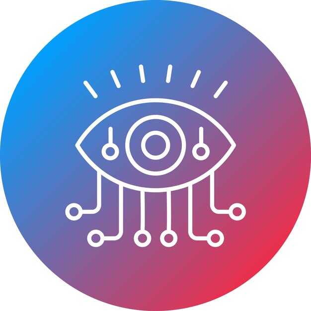 Bionic Eye icon vector image Can be used for Virtual Reality