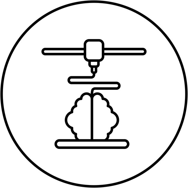 Bioprinting icon vector image Can be used for Bioengineering