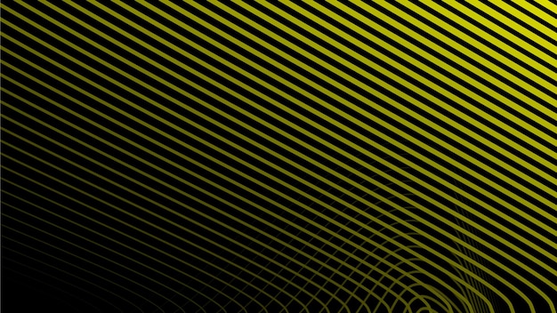 black abstract backround with yellow curve line for backdrop or presentation