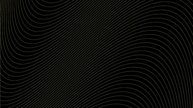 Black abstract backround with yellow curve line for backdrop or presentation