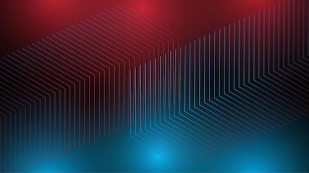 Black abstract mat geometric red and blue background elegant futuristic glossy red and blue light