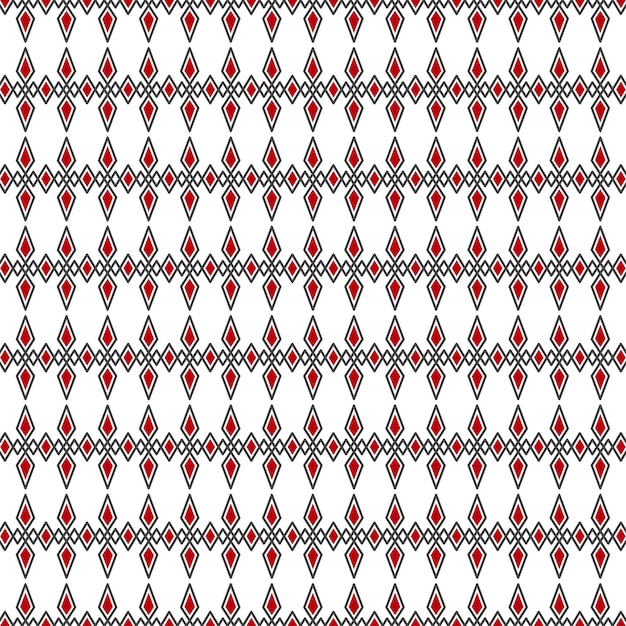 Black and red ethnic pattern