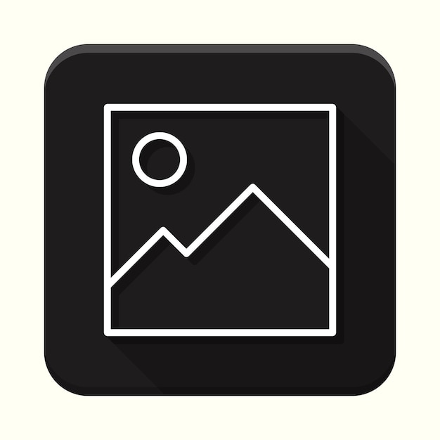 Black and white gallery app icon