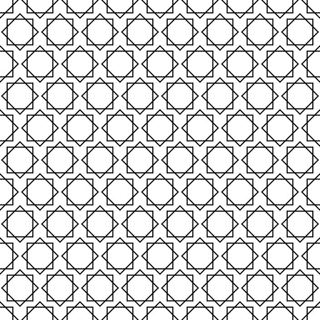 black and white geometric seamless pattern.