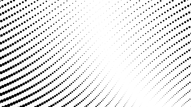 black and white halftone dots pattern abstract vector background