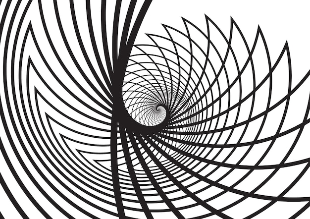 black and white illusion design background