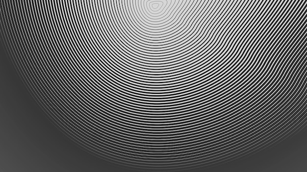 Black and white line circle abstract background for backdrop or fabric style