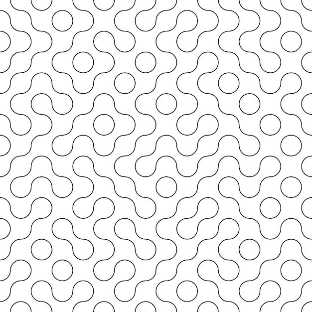 Black And White Metaball Pattern