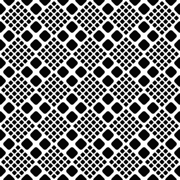 Black and white rounded diagonal square pattern background design