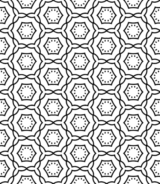 black and white seamless abstract pattern background and backdrop grayscale ornamental design