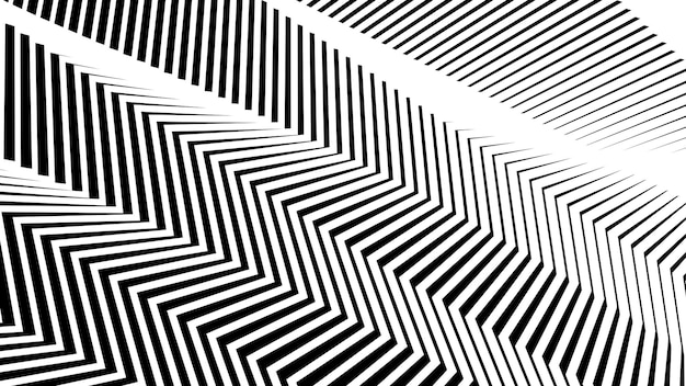 Black and white seamless zig zag pattern abstract background