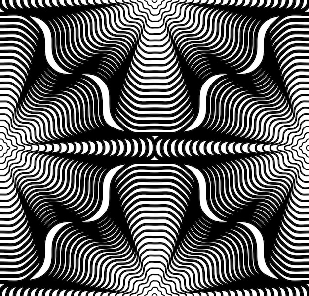black and white vector ornamental pattern, seamless art background decorated with monochrome lines, best for graphic and web design. geometric ornate decoration.