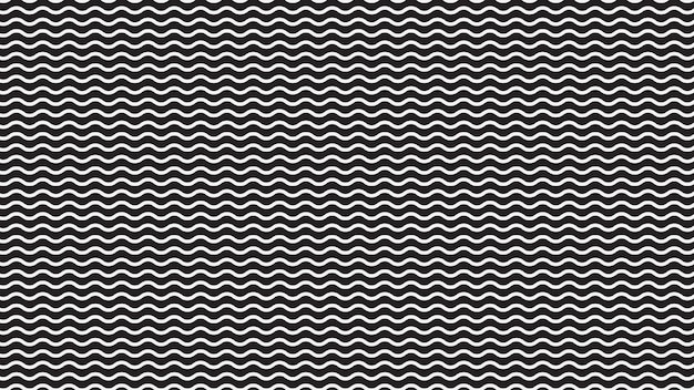 Black and white wavy seamless pattern vector image