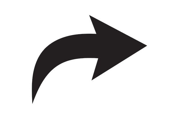 Black arrow icon Flat style arrow icon for your website