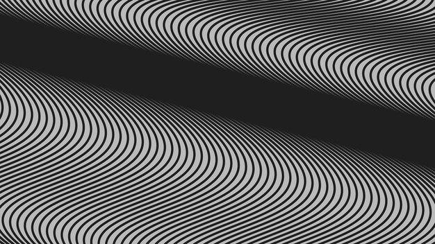 Black curve stripes lines abstract background