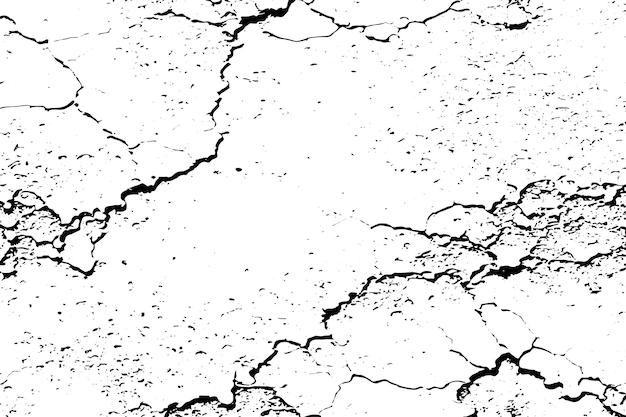 black dirty grunge destressed texture on white background vector image background texture