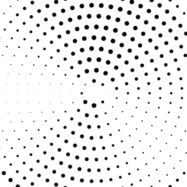 Black square texture with dotted halftone gradient in a pop art comic style isolated on white
