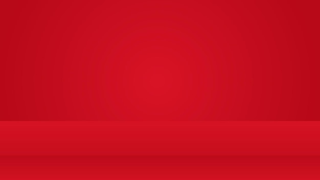 blank red studio scene background for product display backdrop and graphic design element