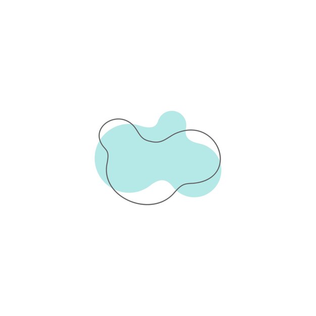 blob set hand draw elements colorful