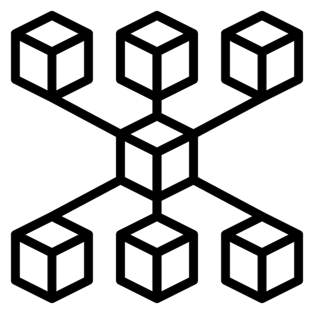 Blockchain icon vector image Can be used for Digital Disruption
