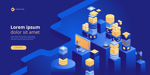 Blockchain-konseptibanneri.