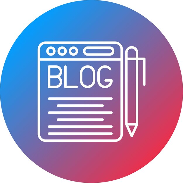 Blog icon vector image Can be used for Copywriting