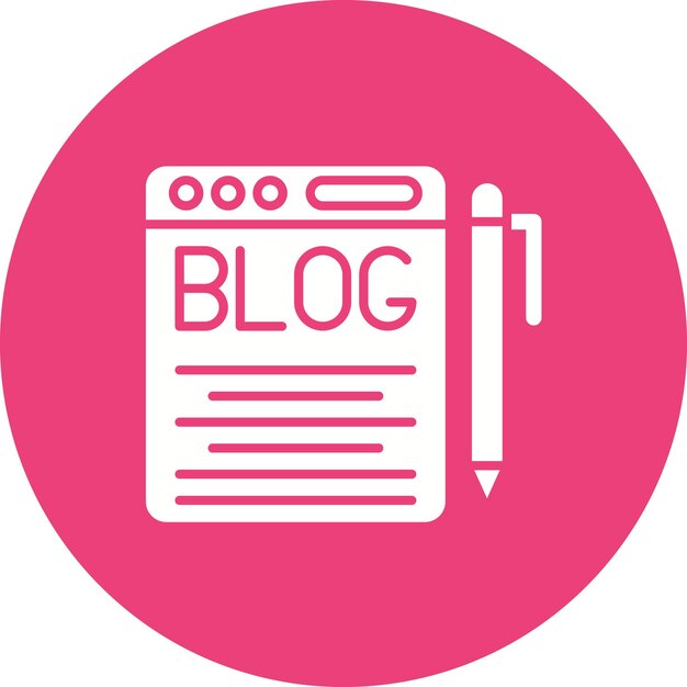 Blog icon vector image Can be used for Copywriting