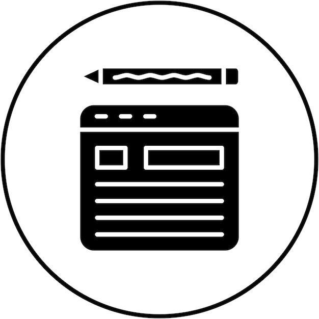 blog icon vector image can be used for web marketing