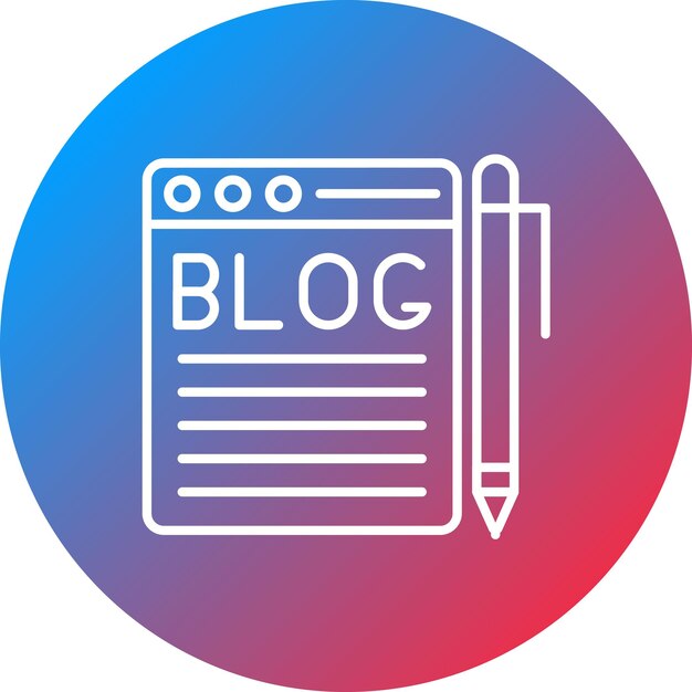 Blogging icon vector image Can be used for Digital Marketing
