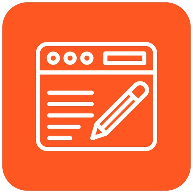 Blogging Vector Icon Design Illustration