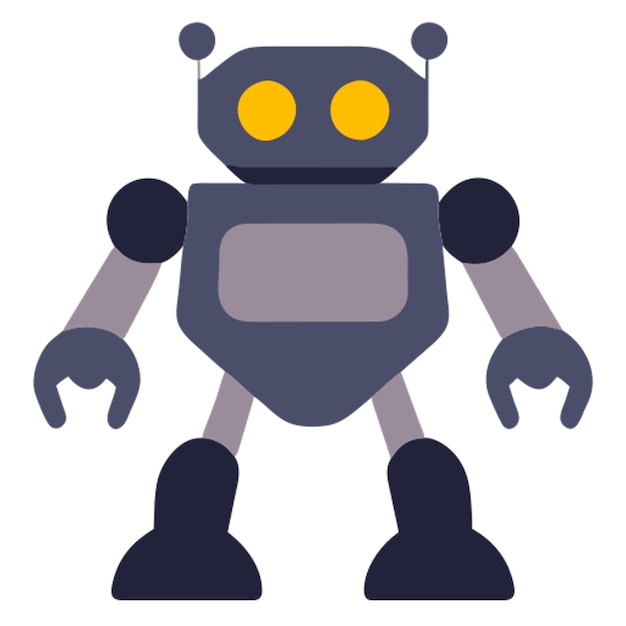 blood nano robot with camera claws and needle on a blue background icon colored shapes